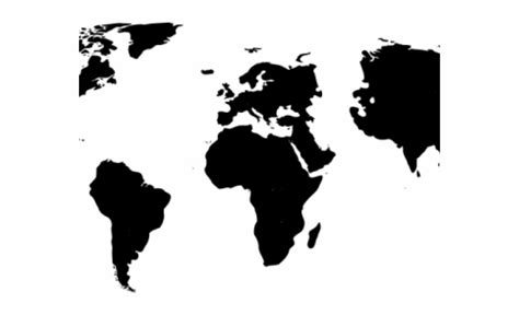 World Map Silhouette Black And White World Map Silhouette World Map Images