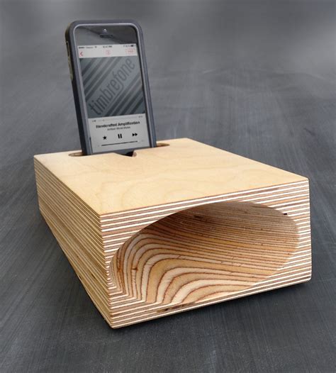 Timbrefone Wood Phone Speaker Wood Speakers Passive Speaker Wood