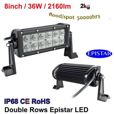 Inch W Led Light Bar X Led Bar Lights Double Row Epistar W Led