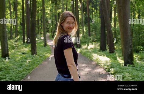 Beautiful Slender Blonde Woman Walks Stock Videos Footage HD And K