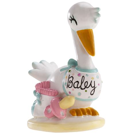 Topfigur Stork Baby 10cm Dekora Kagegrisen Dk