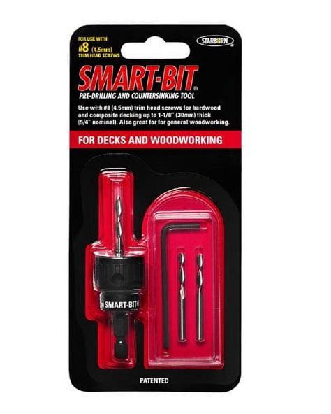 Starborn Smart Bit 8 Stainless Steel Pre Drilling And Countersinking