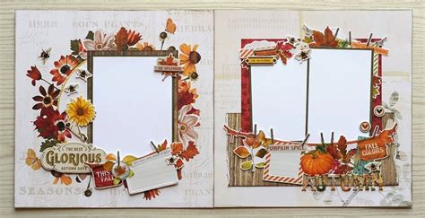 Simple Stories Autumn Splendor Scrapbook Layout Kit