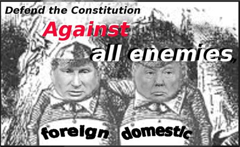 Against All Enemies Foreign And Domestic Trump Poster Anti Trump Trump