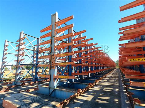 Used 48 Arms Frazier Structural Cantilever Warehouse Rack Company Inc