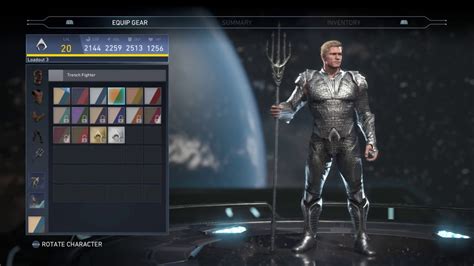 Injustice Aquaman Justice League Gear Set Youtube