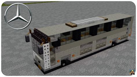 How To Build A Coach Bus In Minecraft Mercedes Benz Tourismus