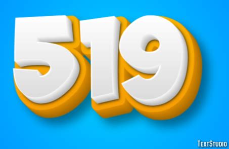 text effect  logo design number