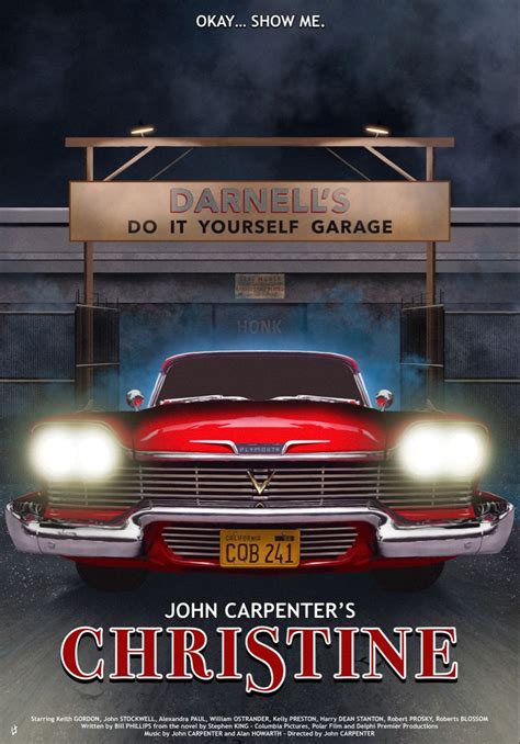 john carpenters christine  alternative  poster lights
