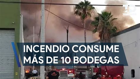 Incendio Consume Bodegas En Parque Industrial De Apodaca Youtube