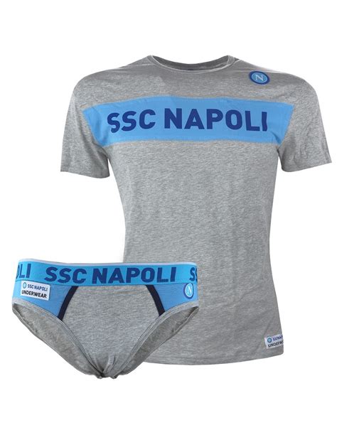 Coordinato Ssc Napoli Maglia E Slip Grigio