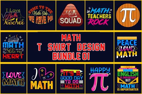 Math T Shirt Design Bundle Bundle · Creative Fabrica