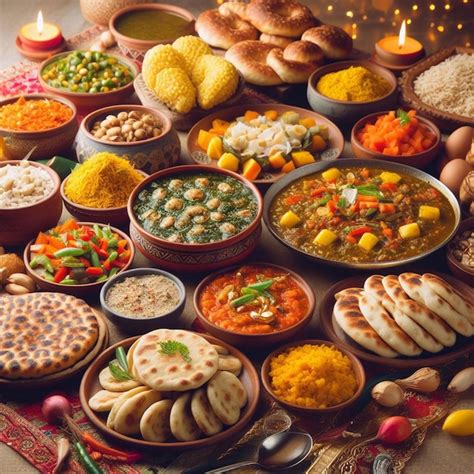 Premium Photo | Lohri Festival food Lohri feast Punjabi dishes makki di ...