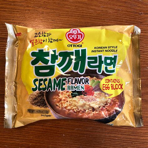 Ottogi Sesame Flavor Ramen With Egg Block