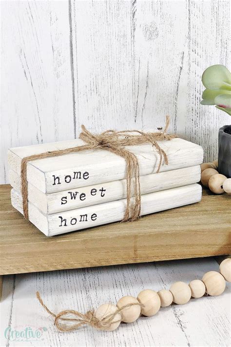 Farmhouse Book Stack Décor Idea Easy Peasy Creative Ideas