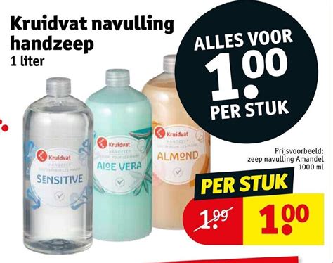 Navulling Handzeep 1 Liter Promotie Bij Kruidvat