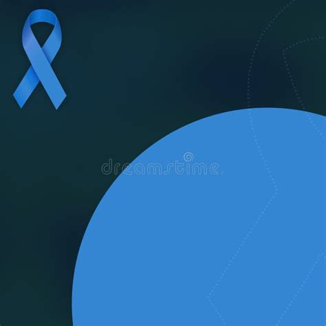 Blue Ribbon Prostate Cancer Awareness Symbol Blue November Campaign