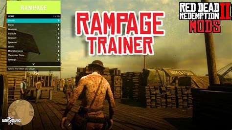 How To Install New Rampage Trainer Rdr Mods Youtube