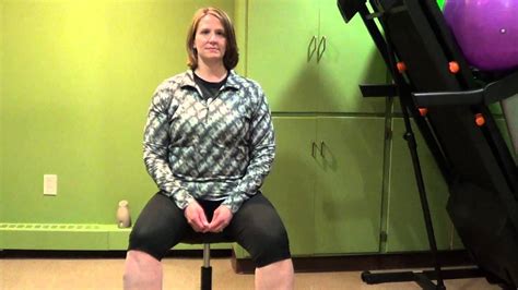 Seated Flexion Lumbar Stretch Youtube