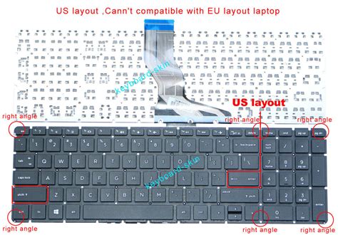 New For Hp 15 Bs000 15 Bs100 15 Bs500 15 Bs600 Laptop Us Keyboard No