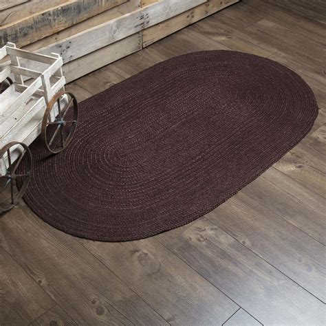 Burgundy Jute Rug Oval X By Mayflower Market Vhc Brands