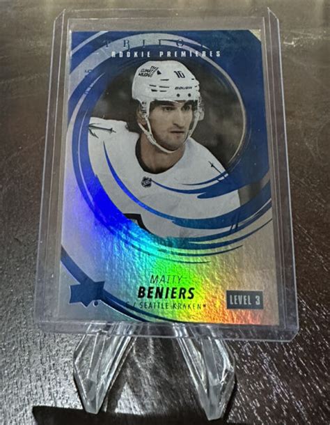 2022 23 Upper Deck Trilogy Rookie Premieres Blue 249 Matty Beniers