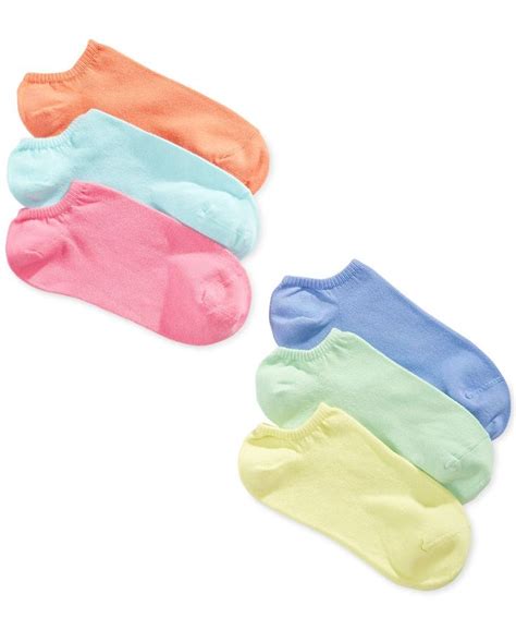 Hue Womens 6 Pack Cotton No Show Socks And Reviews Shop Socks Women Macys Socks Women