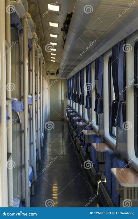 Interior of a train car stock image. Image of indoors - 126985361