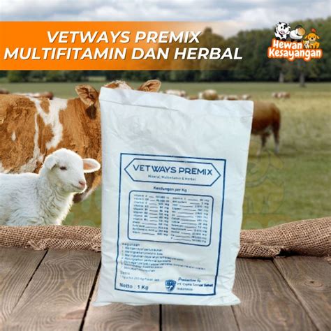 Jual Vetways Premix Kg Premix Multivitamin Kambing Domba Sapi Babi