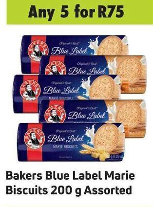 Bakers Blue Label Marie Biscuits G Assorted Offer At Game