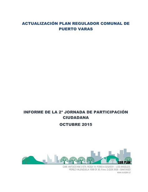 Pdf Actualizaci N Plan Regulador Comunal De Puerto Varas