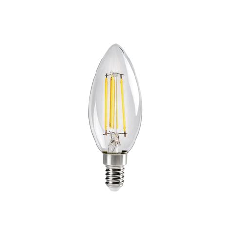 Lampadina LED Filamento Candela E14 4 5W 470lm 320 Luce Naturale 4000K