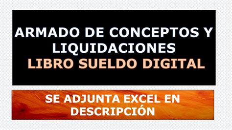 Conceptos Afip Libro De Sueldos Digital Youtube