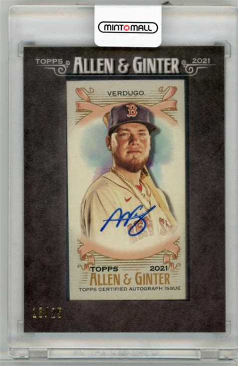 Mint Topps Allen And Ginter Alex Verdugo Framed