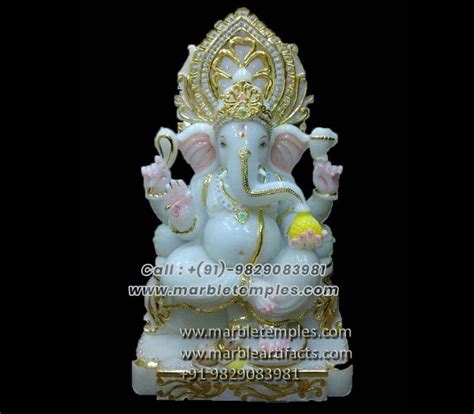 White Marble Ganesh Statues Lakshmi Ganesh Idols Maker Jaipur