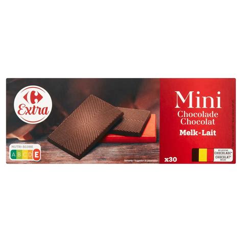 Extra Mini Chocolade Melk 30 Stuks 300 G Carrefour België