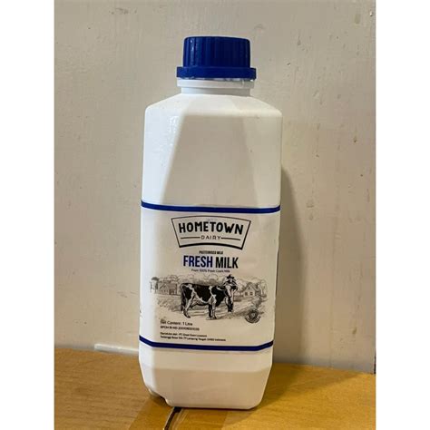 Jual Susu Hometown 1L Premium Fresh Milk Home Town Susu Sapi Murni