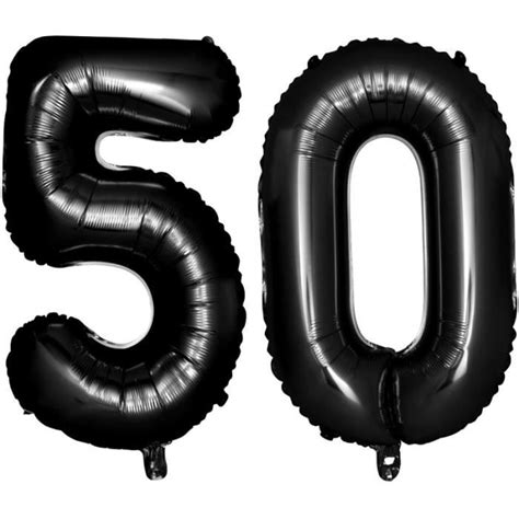 40 pouces noir 50 ballons de numéro pour la décoration de fête d