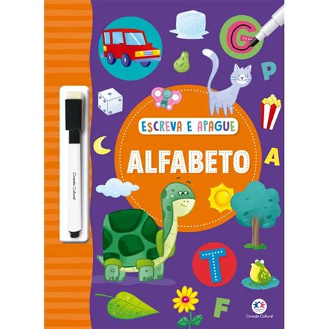 Livro Alfabeto Escreva E Apague Cc Brinquedos