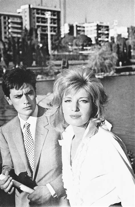 Alain Delon And Monica Vitti On The Set Of Leclisse Alain