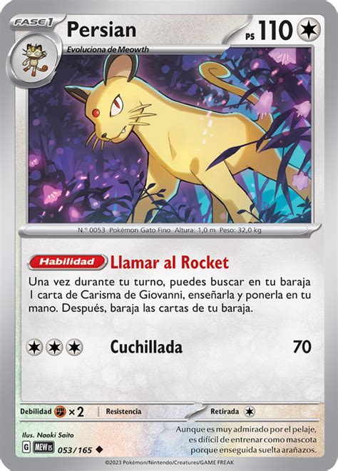 Persian 151 TCG WikiDex la enciclopedia Pokémon