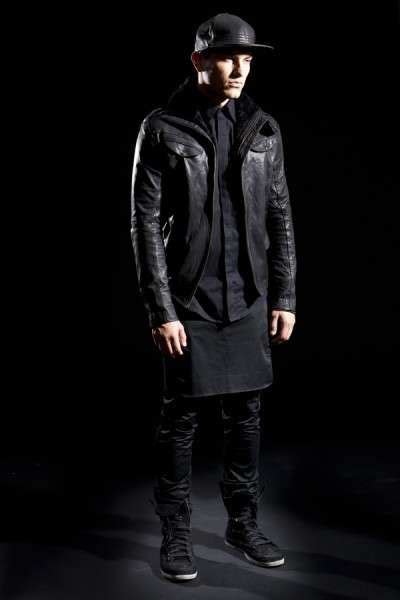 Monochromatic Bad Boy Clothing Leather Jacket Street Style Mens