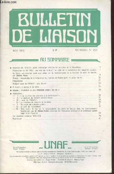 Bulletin De Liaison N Mai Sommaire Avortement La Loi N