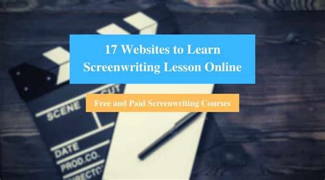 17 Websites to Learn Screenwriting Lesson Online (Free and Paid ...