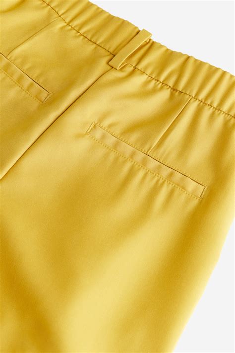 Tapered Trousers Yellow Ladies Handm Gb