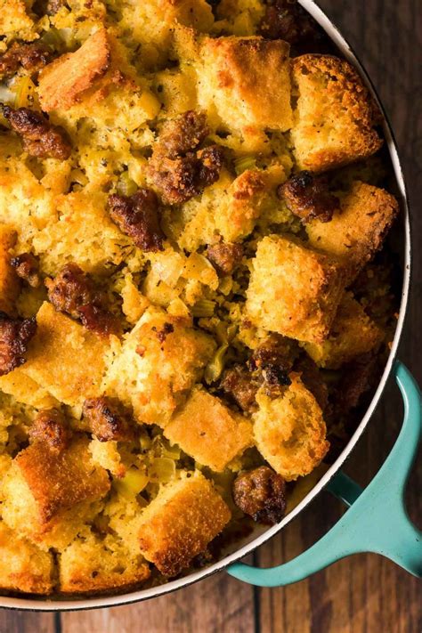 Gluten Free Cornbread Stuffing With Sausage Neighborfood