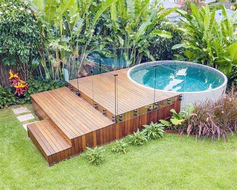 ground pool deck ideas  setups   chic surrounding north