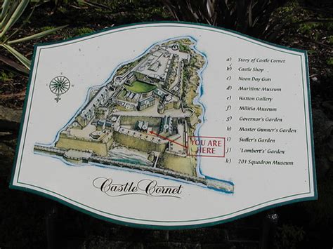 Map Showing The Castle Cornet Castle Cornet Is A Large Is Flickr