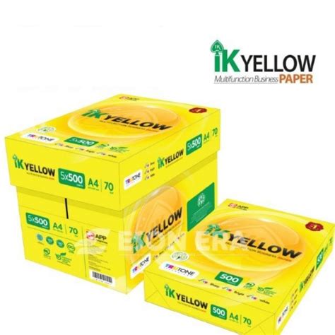 IK Yellow A4 Copier Paper 70Gsm 500 S 5reams Shopee Malaysia