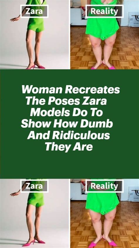 Woman Recreates The Poses Zara Models Do To Show How Dumb And Ridiculous They Are Artofit